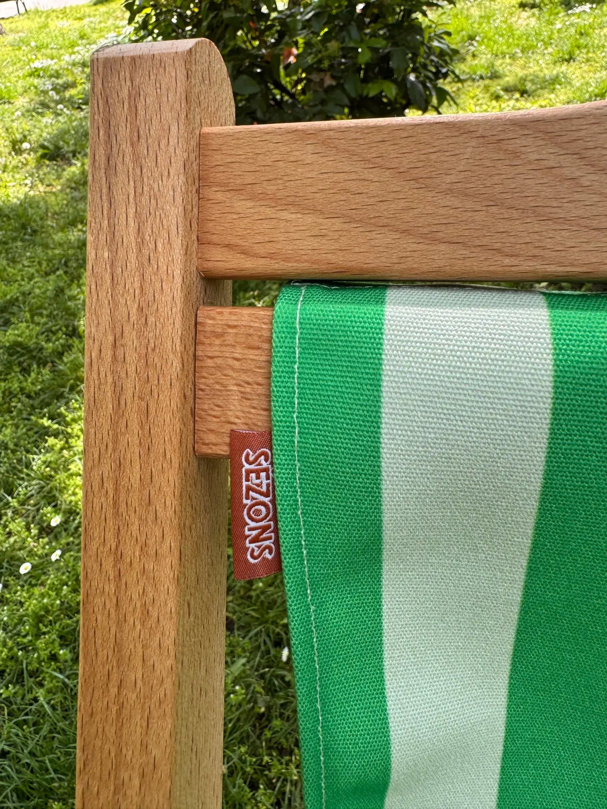 Chilienne bois - Rayures Vert SEZONS