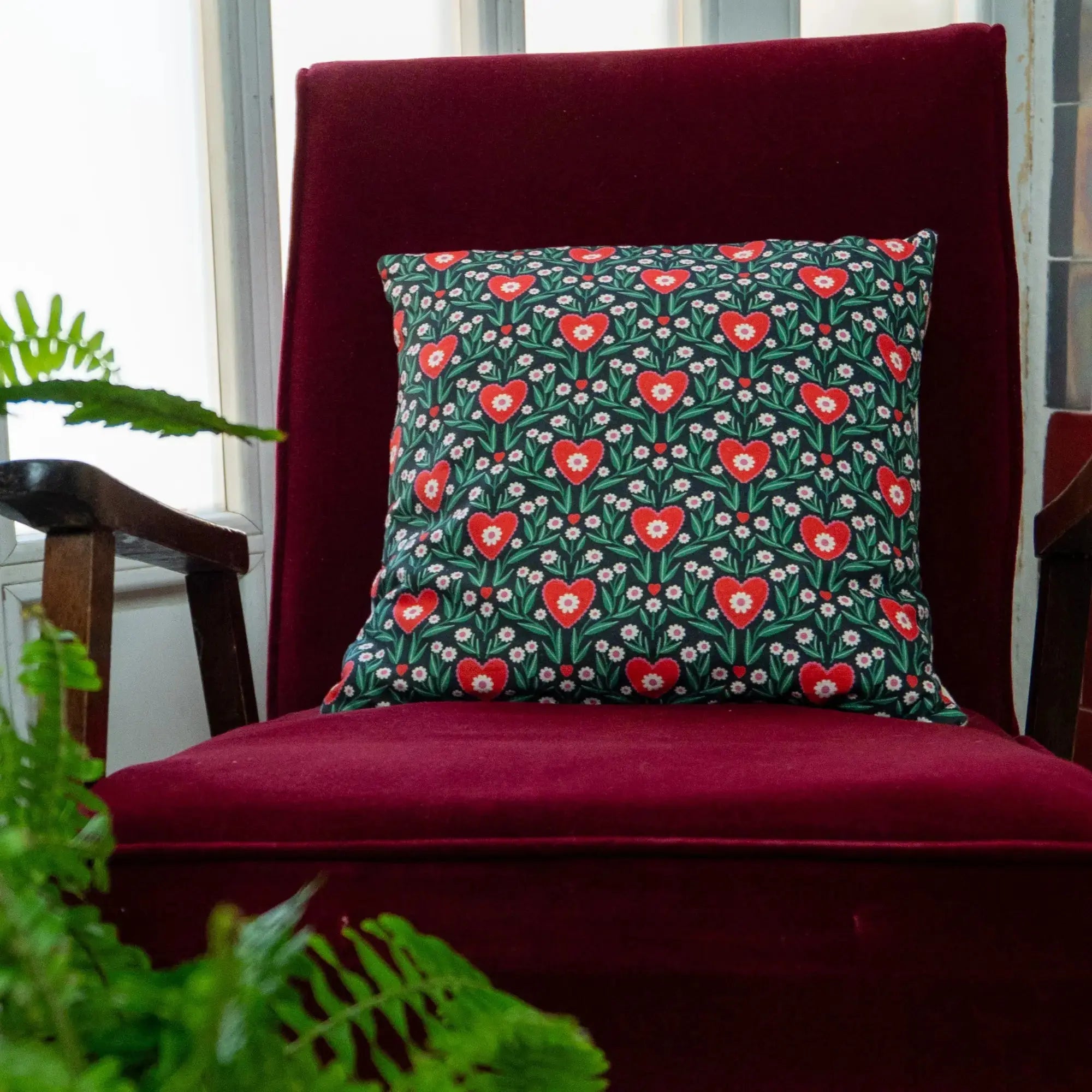 Coussin design – Motif Floraison Graphique (édition limitée) SEZONS