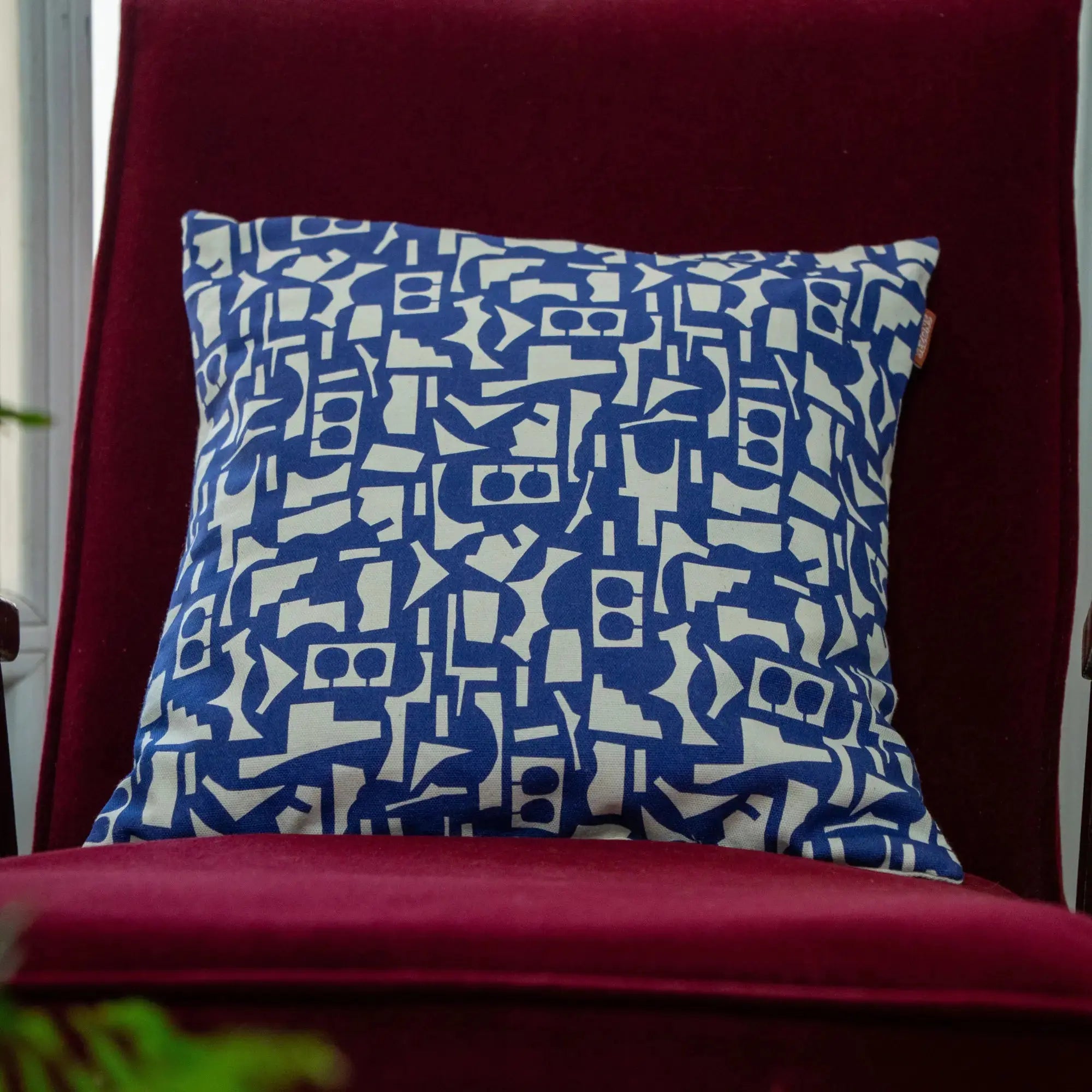 Coussin carré design – Motif Structure Intuitive (édition limitée) SEZONS