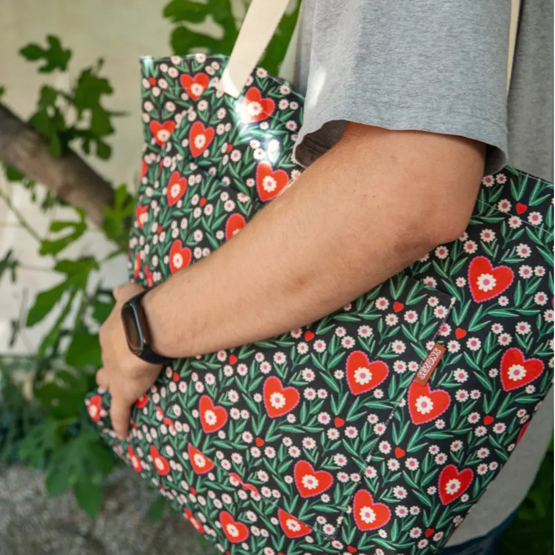 Sac Cabas - Motif Floraison Graphique SEZONS