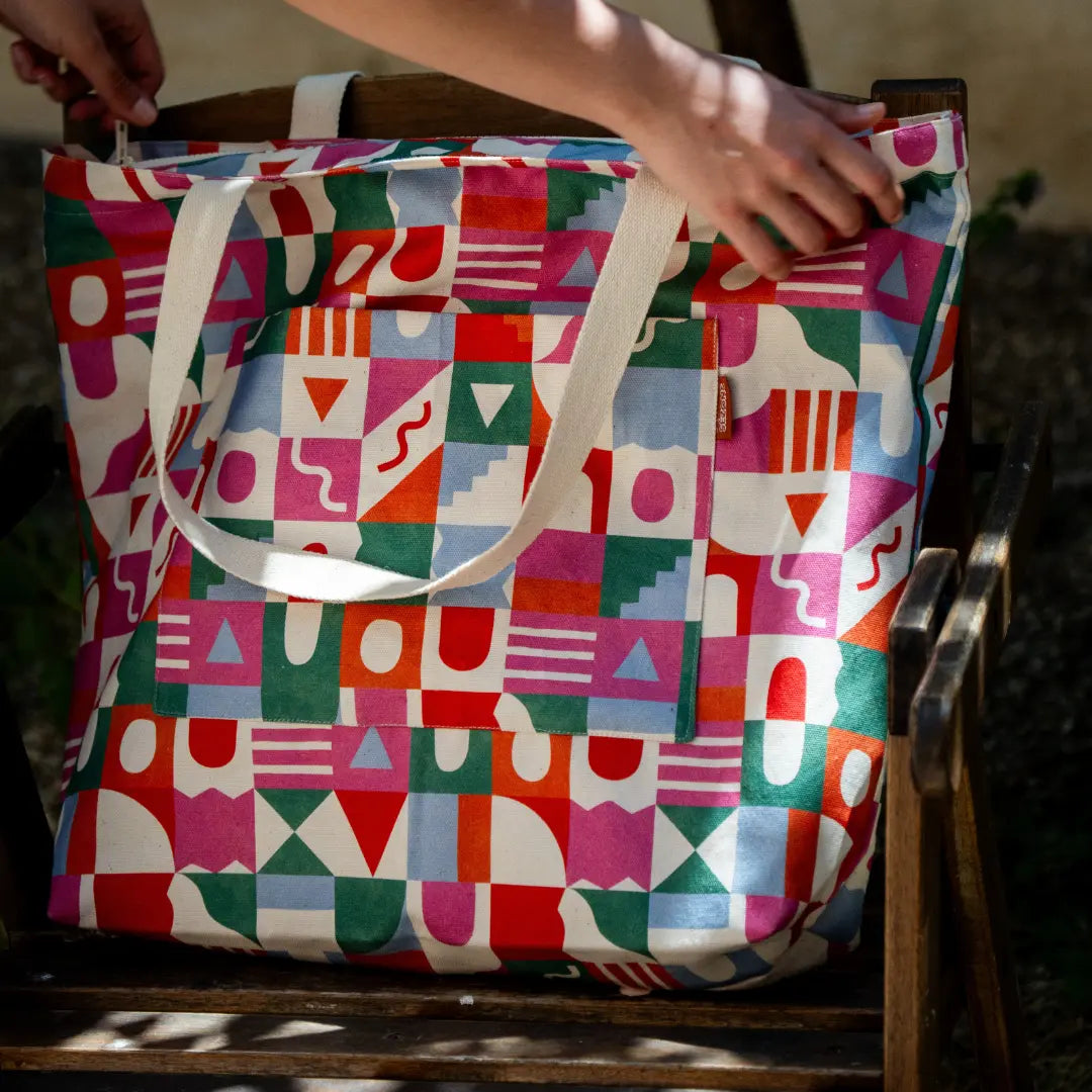 Sac Cabas - Motif Vibration Modulaire SEZONS