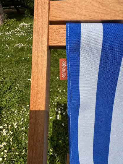 Chilienne bois - Rayures Bleu SEZONS