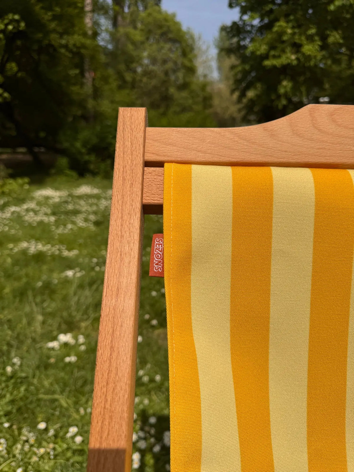 Chilienne bois - Rayures Jaune SEZONS