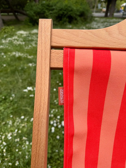 Chilienne bois - Rayures Rouge SEZONS
