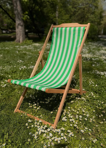 Chilienne bois - Rayures Vert SEZONS
