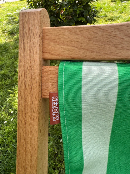 Chilienne bois - Rayures Vert SEZONS