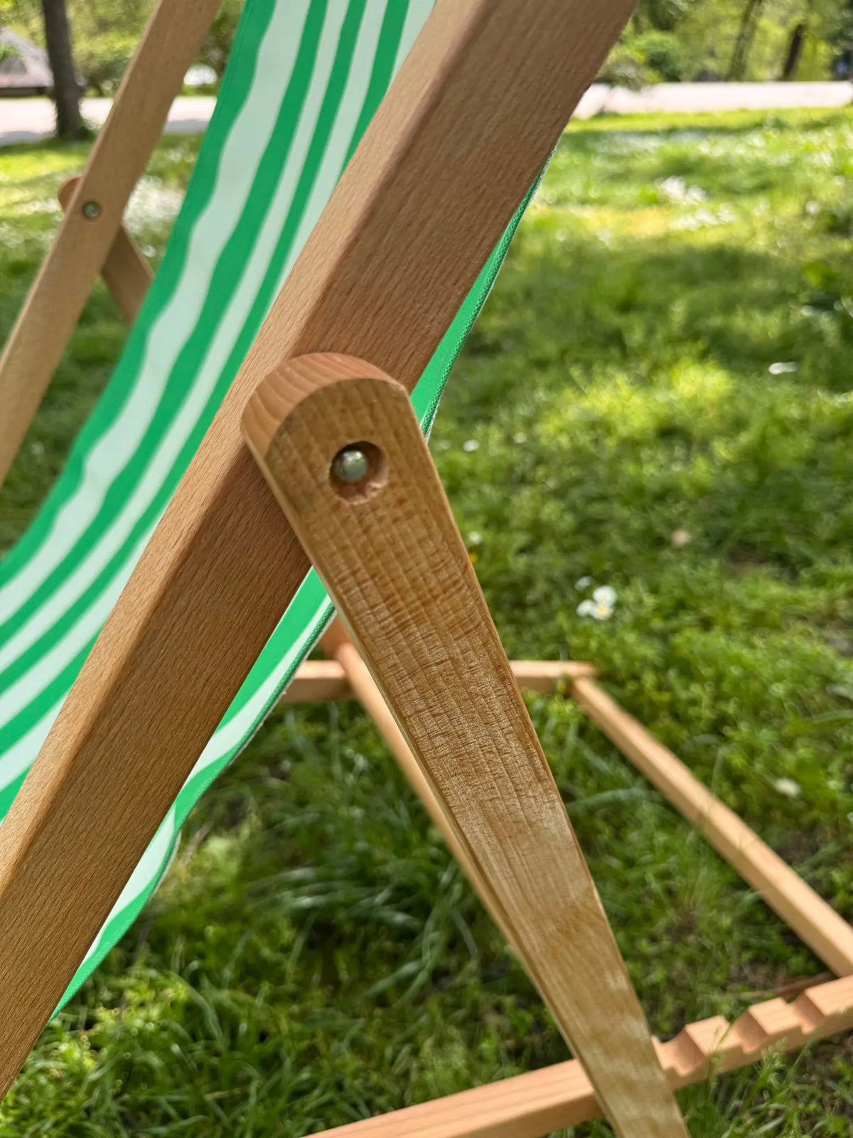 Chilienne bois - Rayures Vert SEZONS