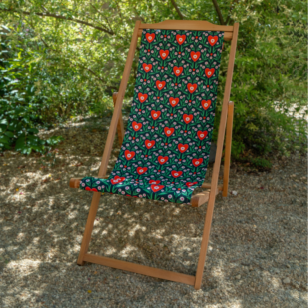 Chilienne bois - Motif Floraison Graphique